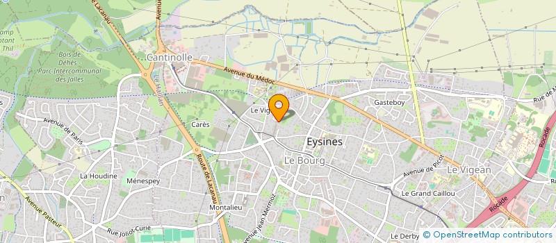 localisation de l'entreprise Y.F.PLATRERIE  EYSINES