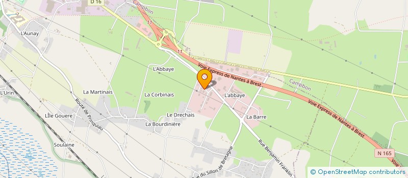 localisation de l'entreprise Y. FINANCE à PONTCHATEAU