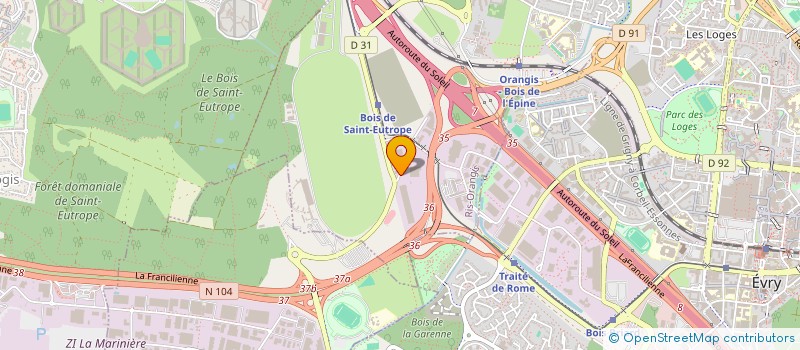 localisation de l'entreprise Y.G FINANCES à RIS ORANGIS