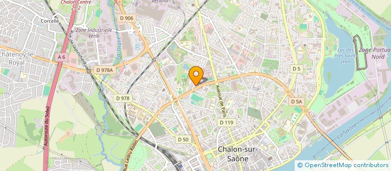 localisation de l'entreprise Y.G. INVEST à CHALON-SUR-SAONE