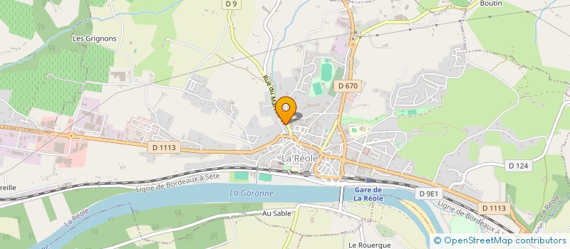 localisation de l'entreprise Y G M  LA REOLE