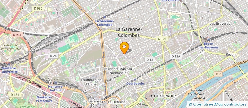 localisation de l'entreprise Y GROUP à LA GARENNE-COLOMBES