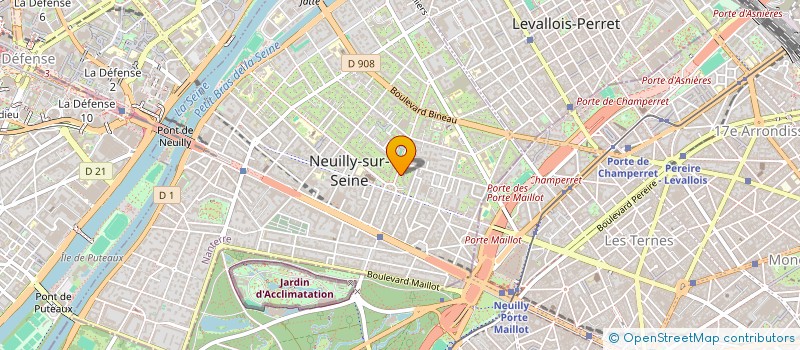 localisation de l'entreprise Y INTERNATIONAL CONSULTING  NEUILLY-SUR-SEINE