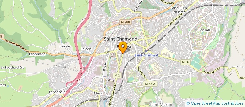 localisation de l'entreprise Y INVEST  SAINT-CHAMOND