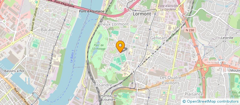 localisation de l'entreprise Y INVEST  CENON