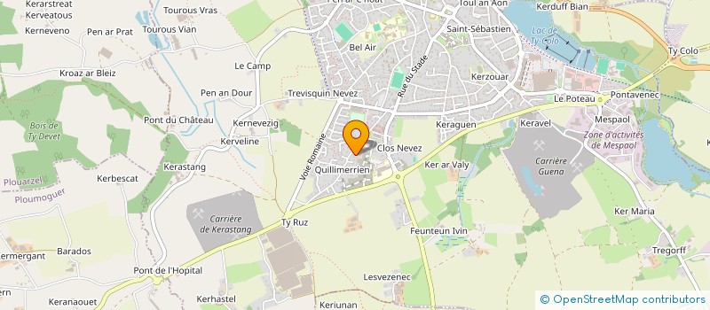 localisation de l'entreprise Y&J HOLDING à SAINT-RENAN