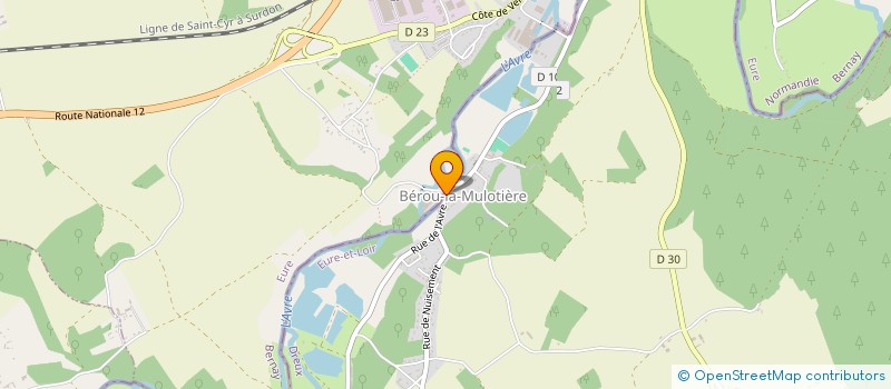 localisation de l'entreprise Y.J.J. à BEROU-LA-MULOTIERE