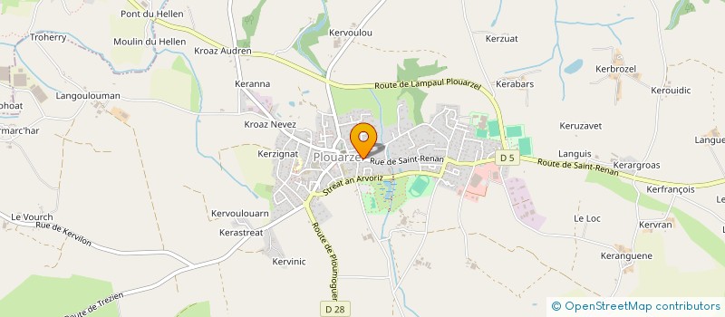 localisation de l'entreprise Y.K CONSEIL à PLOUARZEL