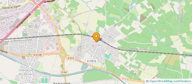 localisation de l'entreprise Y.K CONSTRUCTION à VILLENEUVE-LES-BEZIERS