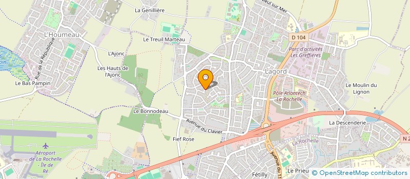 localisation de l'entreprise Y.K. CORE  LAGORD