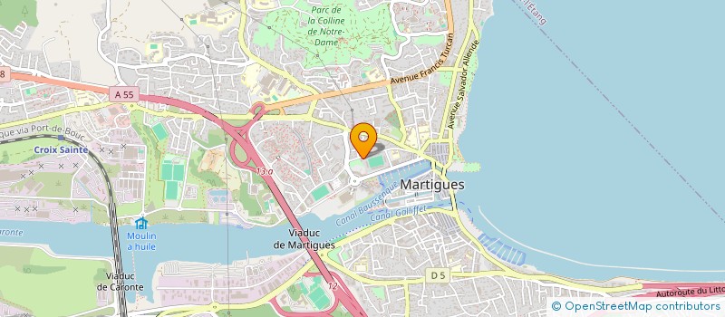 localisation de l'entreprise Y.K.J  MARTIGUES