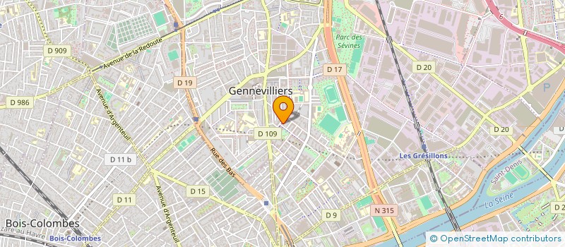 localisation de l'entreprise Y-K LUXURY à GENNEVILLIERS