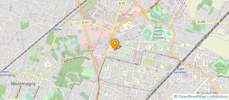 localisation de l'entreprise Y.K.S  SARCELLES