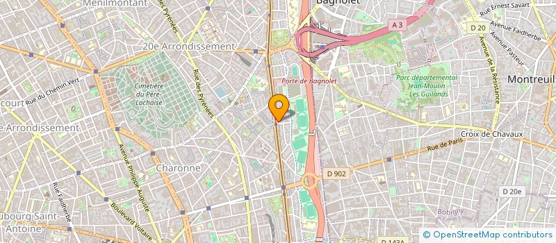 localisation de l'entreprise Y.K.V.  PARIS