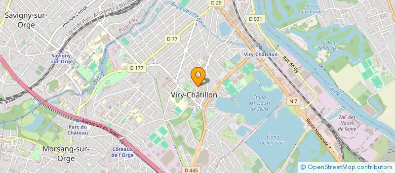 localisation de l'entreprise Y-KANJI à VIRY-CHATILLON