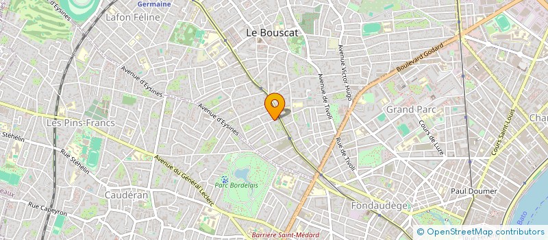 localisation de l'entreprise Y'KNOT à LE BOUSCAT