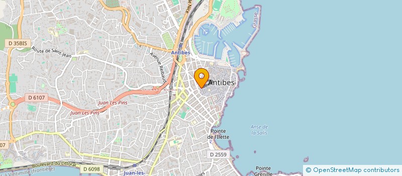 localisation de l'entreprise Y.L.B.INTERNATIONAL  ANTIBES