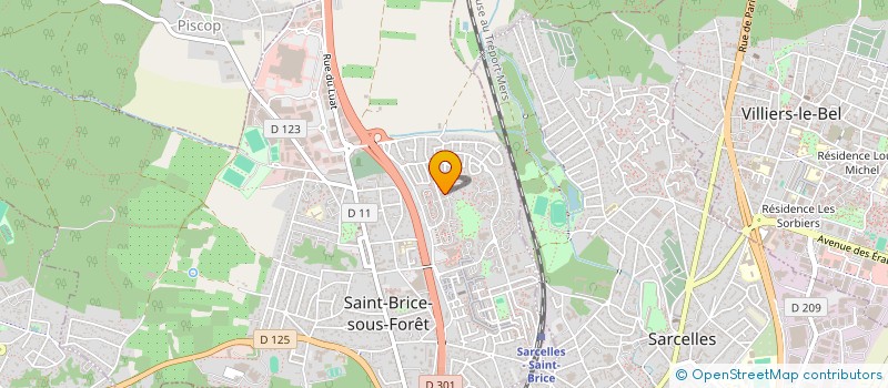 localisation de l'entreprise Y&L INFO à SAINT-BRICE-SOUS-FORET