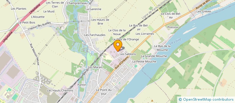 localisation de l'entreprise Y.L.S. à MEUNG-SUR-LOIRE