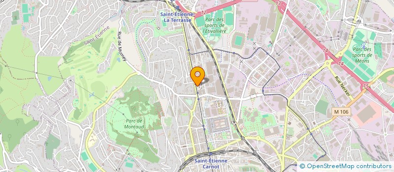 localisation de l'entreprise Y.LAC  SAINT-ETIENNE