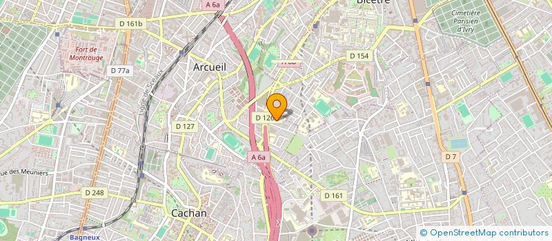 localisation de l'entreprise Y.M. à ARCUEIL