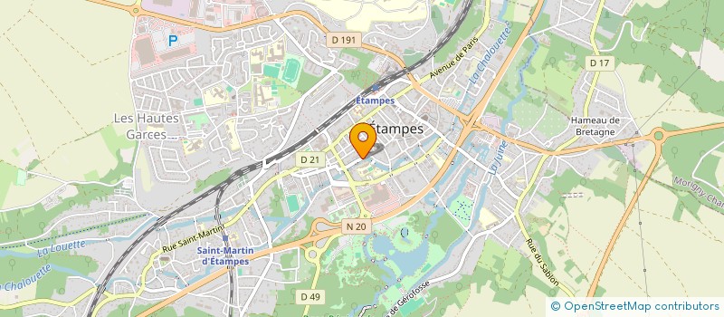 localisation de l'entreprise Y&M à ETAMPES