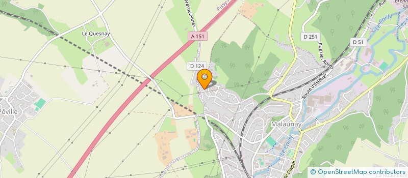 localisation de l'entreprise Y&M ASSOCIES  MALAUNAY