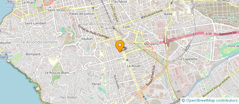 localisation de l'entreprise Y.M.B à MARSEILLE