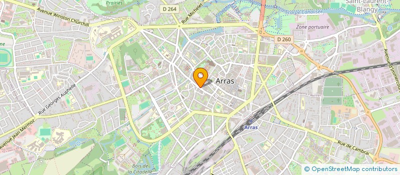 localisation de l'entreprise Y & M CHOCOLATS à ARRAS