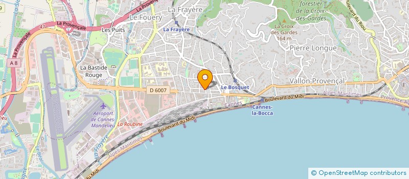 localisation de l'entreprise Y.M COUTURE à CANNES