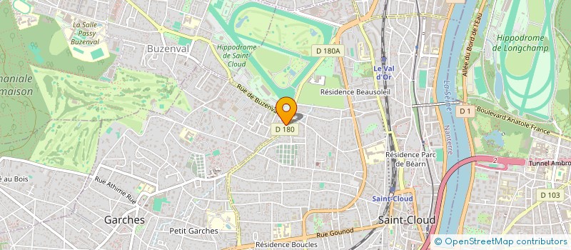 localisation de l'entreprise Y.M.D.A à GARCHES