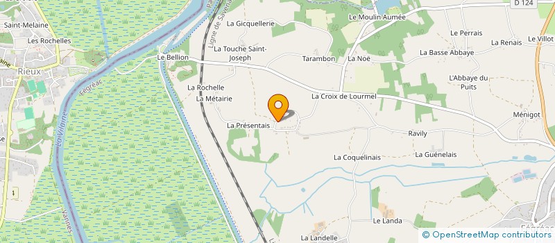 localisation de l'entreprise Y M PAYSAGE  FEGREAC