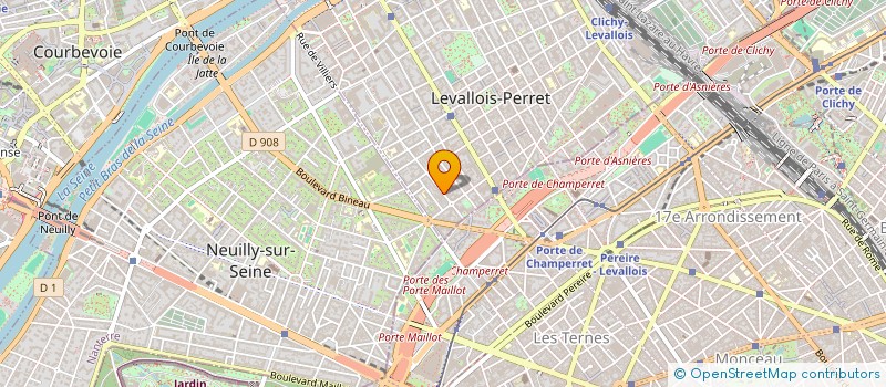 localisation de l'entreprise Y.MENG à LEVALLOIS-PERRET