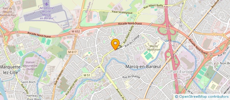localisation de l'entreprise Y'N'B à MARCQ-EN-BARŒUL