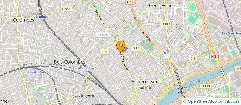 localisation de l'entreprise Y&N COUVERTURE ZINGUERIE à ASNIERES-SUR-SEINE