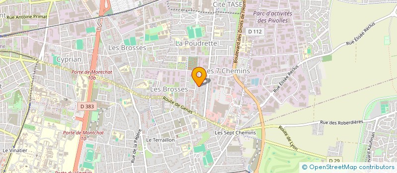 localisation de l'entreprise Y.NISSI à VAULX-EN-VELIN