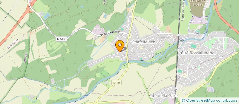 localisation de l'entreprise Y ORGANISATION à STAFFELFELDEN
