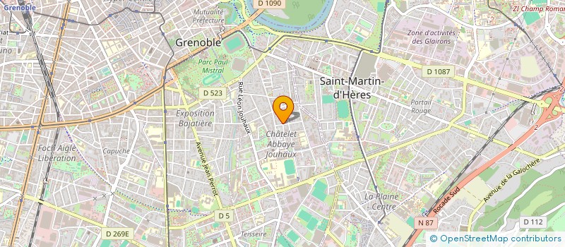 localisation de l'entreprise Y.P.A.M.S. à GRENOBLE