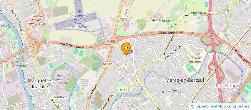 localisation de l'entreprise Y PARTNERS à MARCQ-EN-BAROEUL
