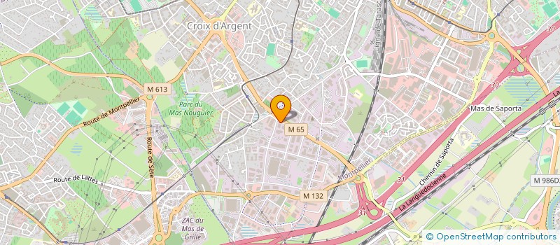 localisation de l'entreprise Y.POUGET  MONTPELLIER