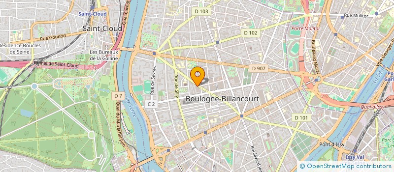 localisation de l'entreprise Y & R 2.1 à BOULOGNE-BILLANCOURT