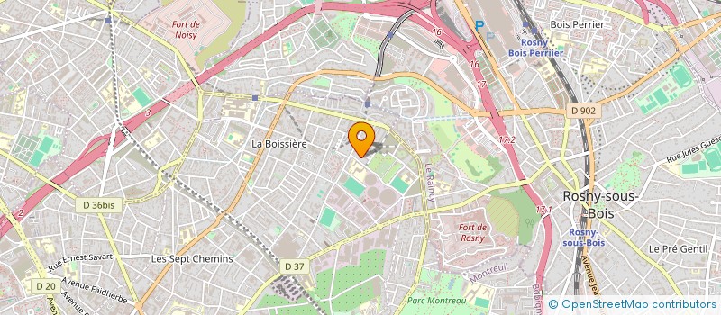 localisation de l'entreprise Y.R INGENIERIE  MONTREUIL