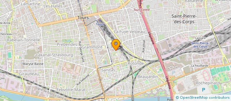 localisation de l'entreprise Y.RINA à TOURS