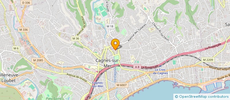 localisation de l'entreprise Y S A à CAGNES-SUR-MER