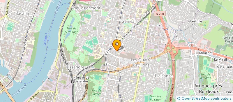 localisation de l'entreprise Y.S BAT 33  LORMONT