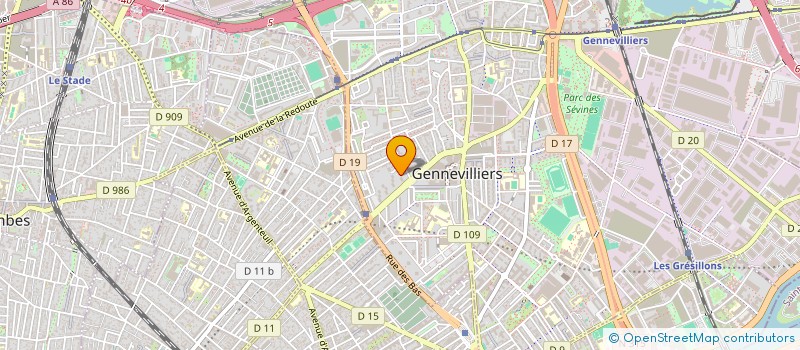 localisation de l'entreprise Y.S. CAR à GENNEVILLIERS