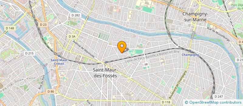 localisation de l'entreprise Y.S.CONSTANT  SAINT-MAUR-DES-FOSSES