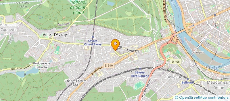 localisation de l'entreprise Y S EURO MARKET à SEVRES