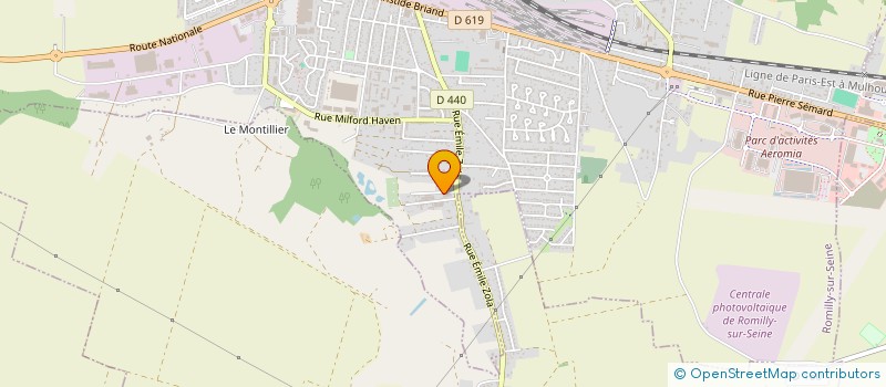 localisation de l'entreprise Y.S.J  ROMILLY-SUR-SEINE