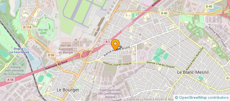 localisation de l'entreprise Y.S. TAXI à LE BLANC-MESNIL